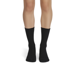Women's Merino Cashmere Blend Fine Rib Calf Socks