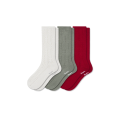 Women’s Pointelle Calf Sock 3-Pack