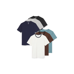 Men's Pima Cotton Crew Neck T-Shirt 6-Pack