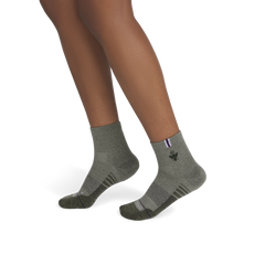 Women's Merino Wool Blend Run Quarter Sock 3-Pack