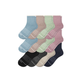Women's Merino Wool Blend Quarter Sock 12-Pack