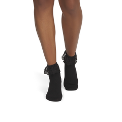 Women's Ruffle Lace Quarter Socks