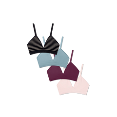 Women's Seamless Triangle Bralette 4-Pack