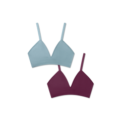 Women's Seamless Triangle Bralette 2-Pack