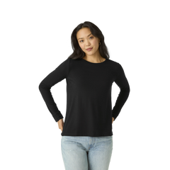 Women's Merino Wool Blend Crew Neck Long Sleeve T-Shirt 3-Pack