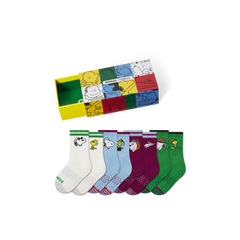 Peanuts x Bombas: Junior Gripper Calf Sock 4-Pack Gift Box