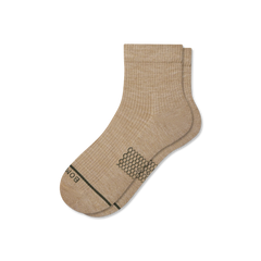 Women's Merino Wool Blend Modern Rib Quarter Socks