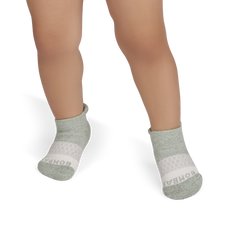 Toddler Tri-Block Gripper Ankle Sock 6-Pack