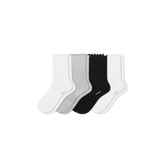 Women's Ruffle Rib Half Calf Sock 4-Pack