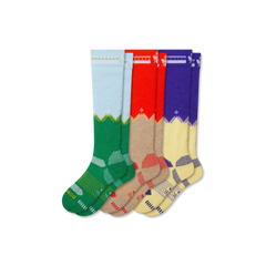 Youth Full-Cushion Merino Wool Blend Ski & Snowboard Sock 3-Pack