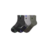Women's Merino Wool Blend Run Quarter Sock 3-Pack