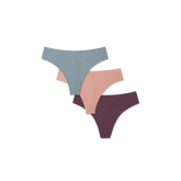 Women's No Show Thong 3-Pack
