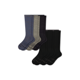 Women's Merino Wool Blend Everyday Compression Sock 6-Pack (15-20mmHg)
