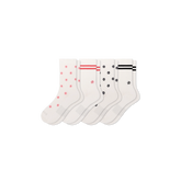 Women's Modern Rib Half Calf Sock 4-Pack