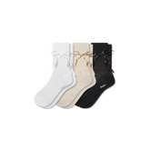 Women’s Pointelle Bow Half Calf Sock 3-Pack