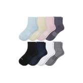 Women's Modern Rib Quarter Sock 8-Pack