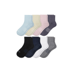 Women's Modern Rib Quarter Sock 8-Pack