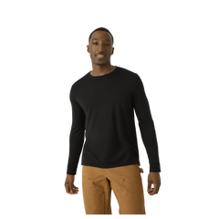 Men's Merino Wool Blend Crew Neck Long Sleeve T-Shirt 3-Pack