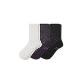 Women’s Floral Lace Half Calf Sock 3-Pack