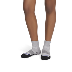 Women's Merino Wool Blend Run Quarter Socks