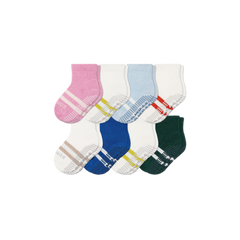Toddler Gripper Calf Sock 8-Pack