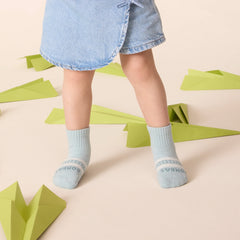 Toddler Solids Gripper Calf Sock 4-Pack