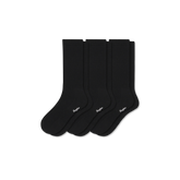 Women's Merino Cashmere Blend Fine Rib Calf Sock 3-Pack