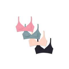 Women’s No Show Plunge Bralette 4-Pack