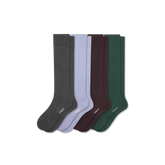 Men's Ribbed Dress Over the Calf Sock 4-Pack