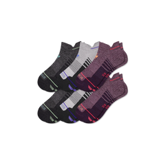 Men's Merino Wool Blend Run Ankle 6-Pack