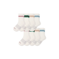 Women's Vintage Stripes Half Calf Sock 8-Pack