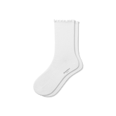Women's Ruffle Rib Half Calf Socks