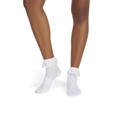 Women’s Ruffle Lace Quarter Sock 3-Pack