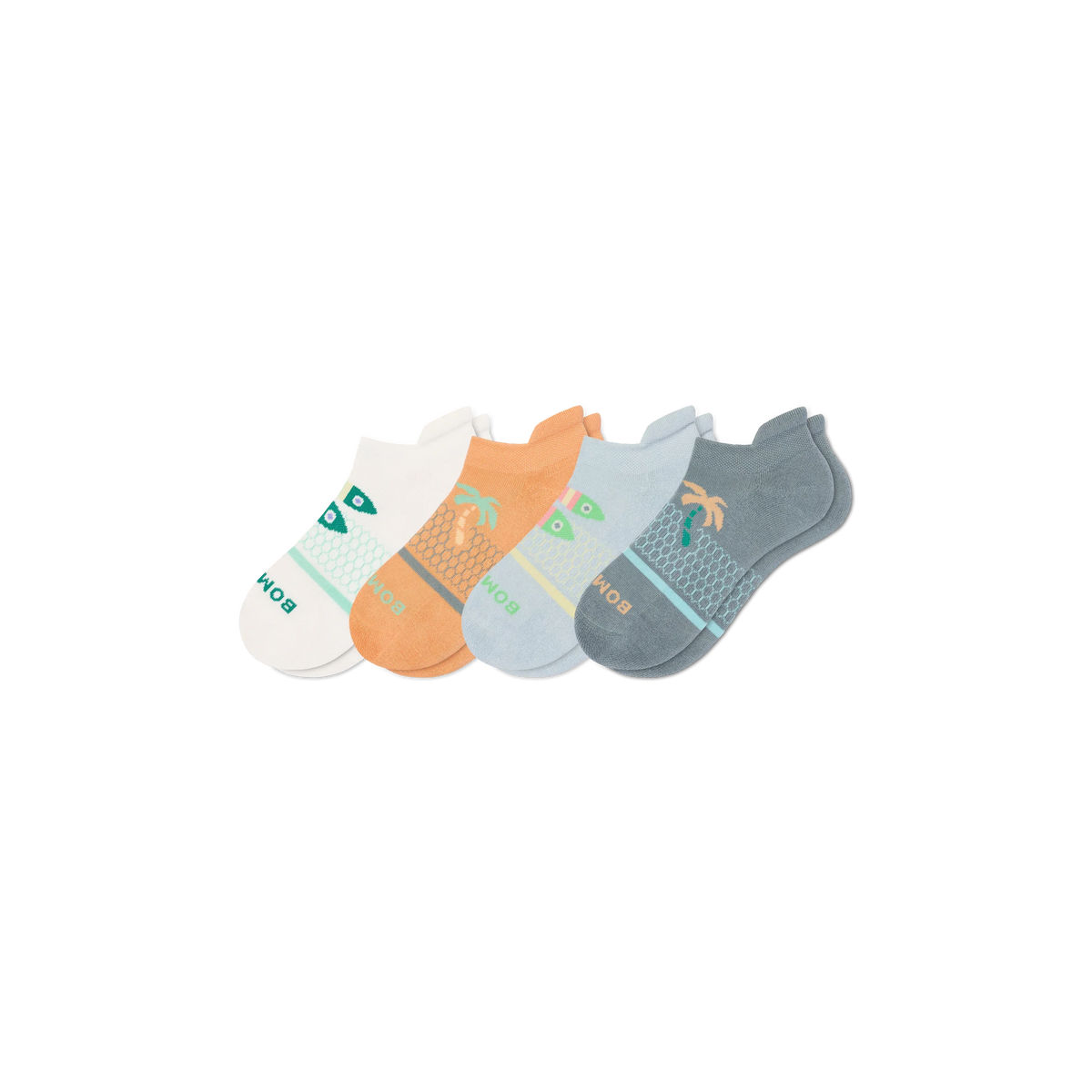 Youth Seaside Ankle Sock 4-Pack