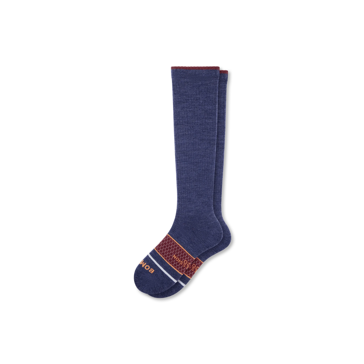 Women's Merino Wool Blend Everyday Compression Knee High Socks (15-20mmHg)
