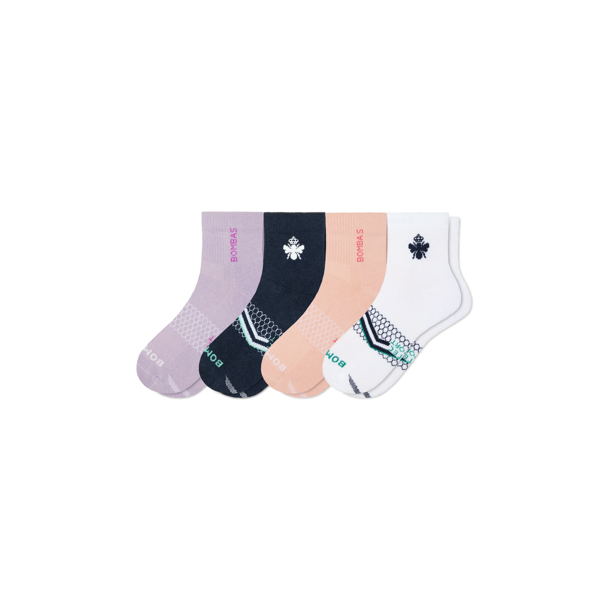 Women's All Sport Quarter Sock 4-Pack
