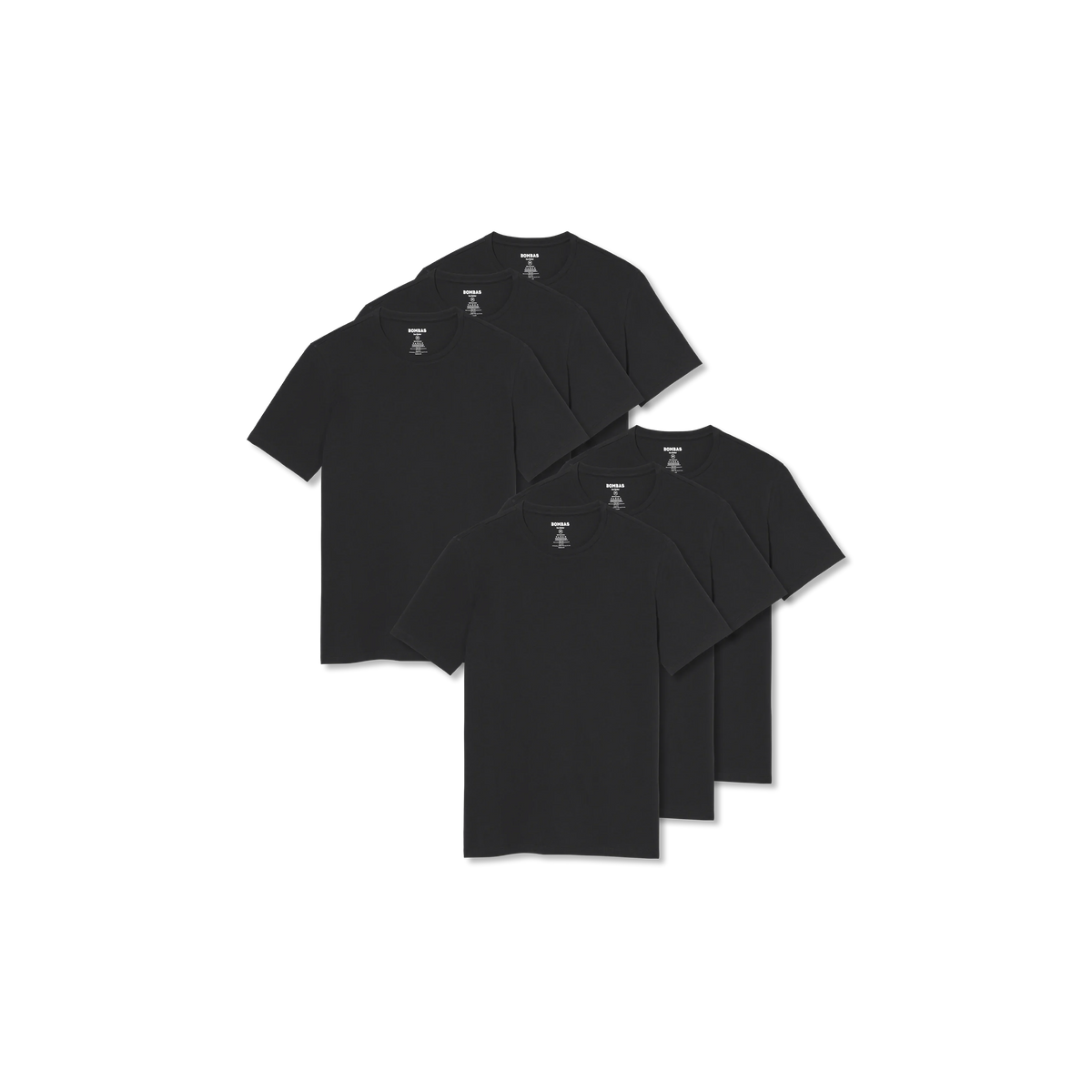 Men's Pima Cotton Slim Crew Neck T-Shirt 6-Pack