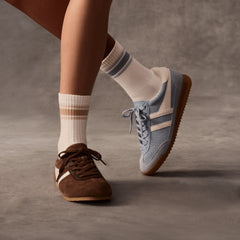 Women's Vintage Stripes Half Calf Socks