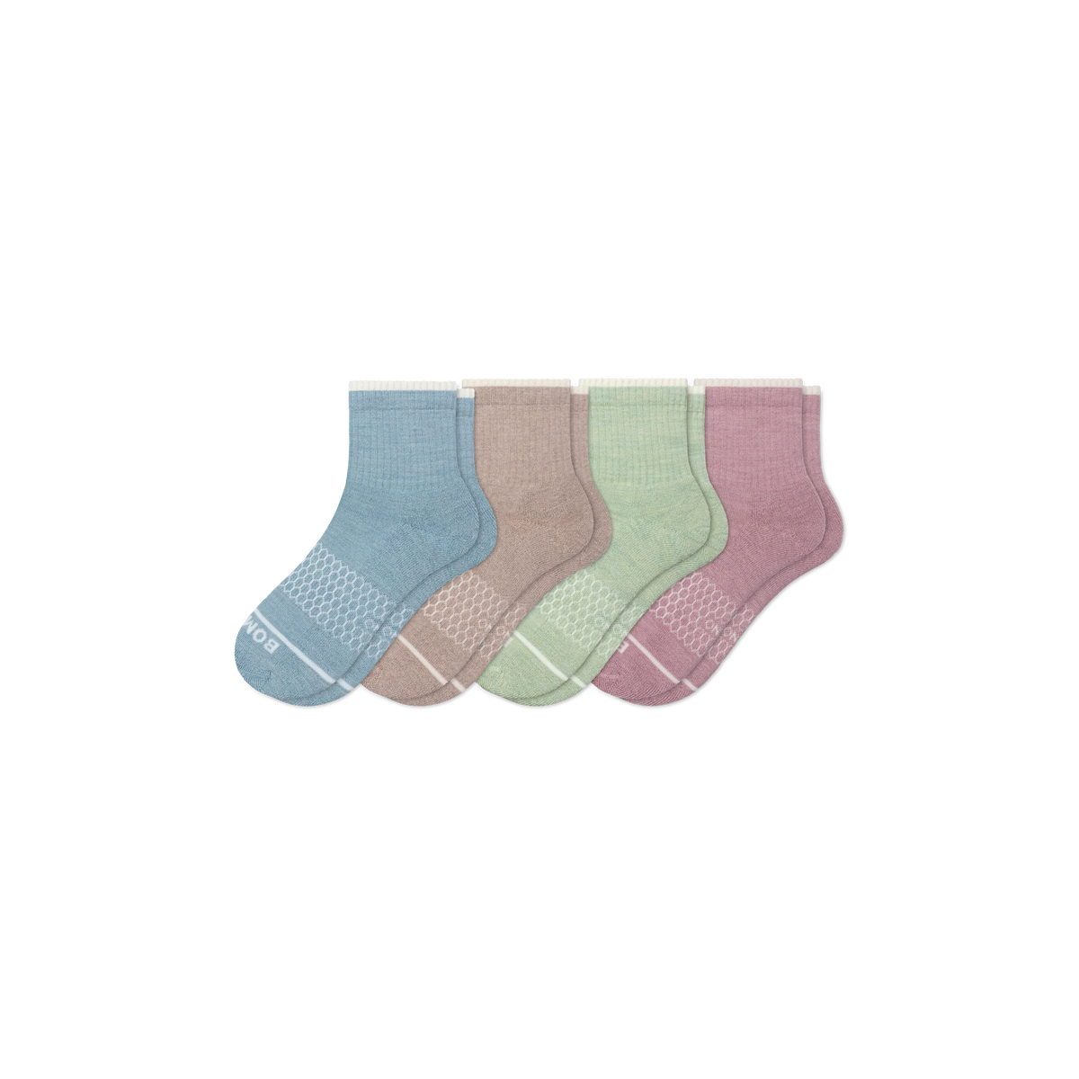 Women's Merino Wool Blend Quarter Sock 4-Pack