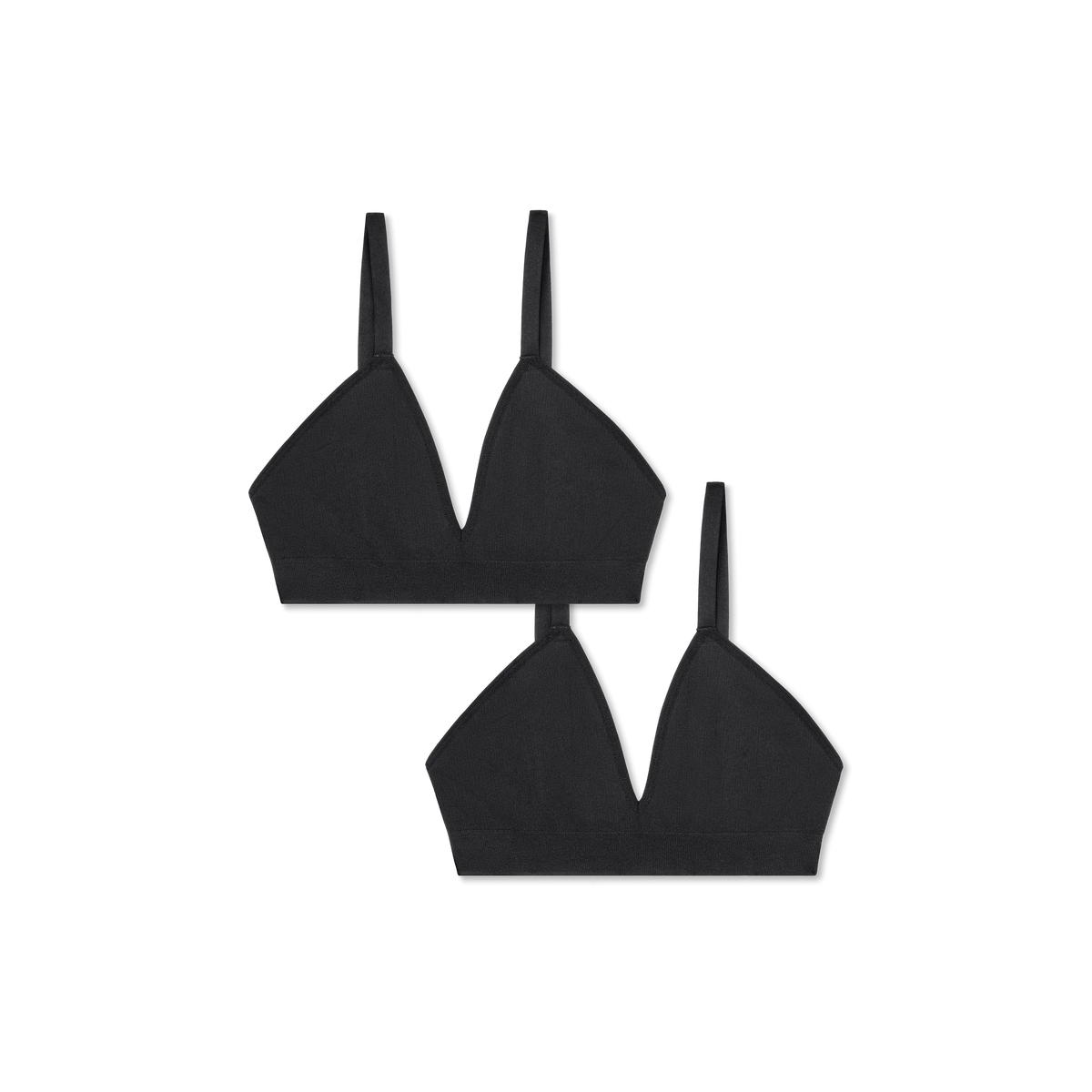 Women's Seamless Triangle Bralette 2-Pack
