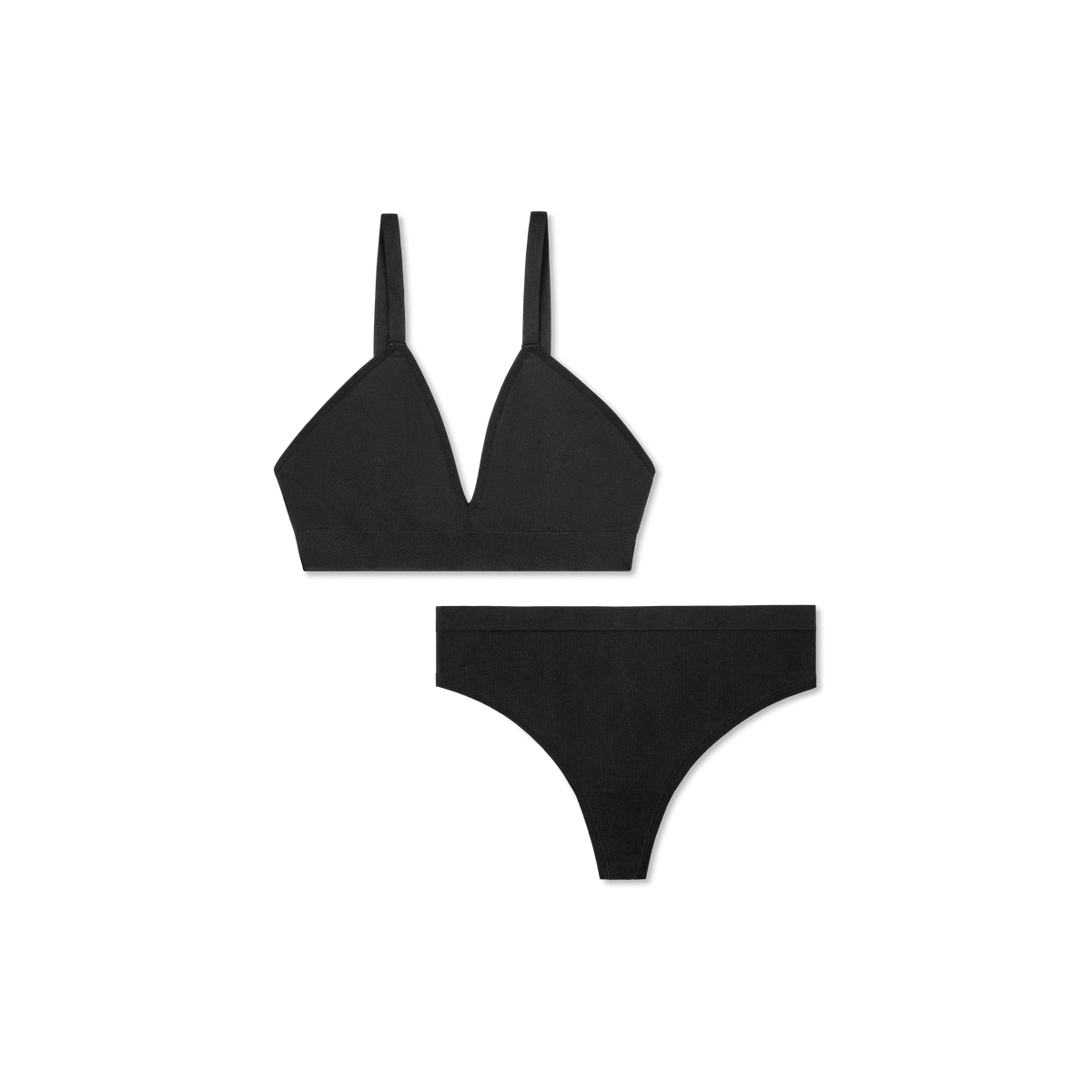 Women's Seamless Triangle Bralette + Thong Pack