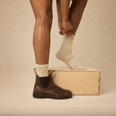 Men's Merino Wool Blend Half Calf Sock 8-Pack