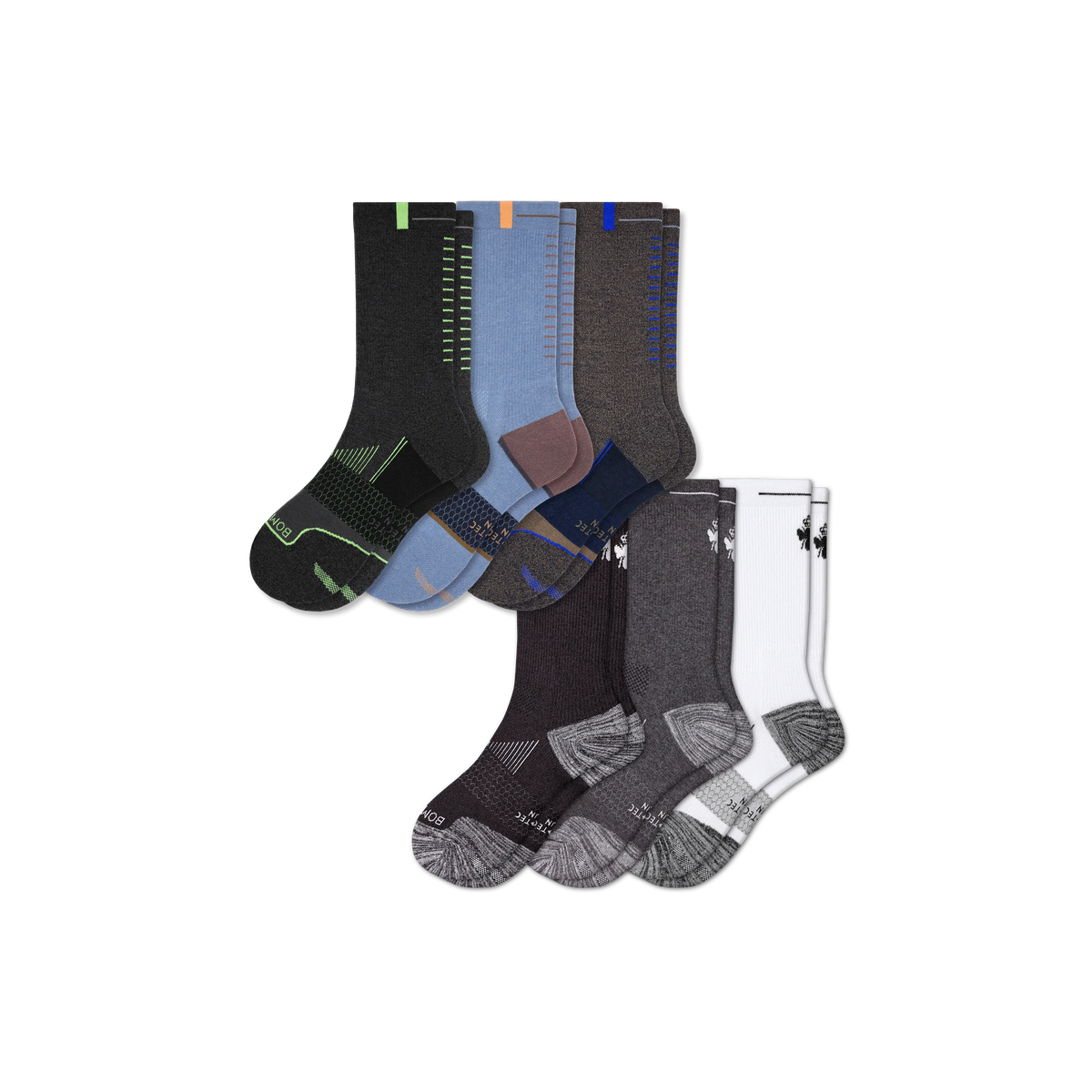 Men's Run Calf Sock 6-Pack