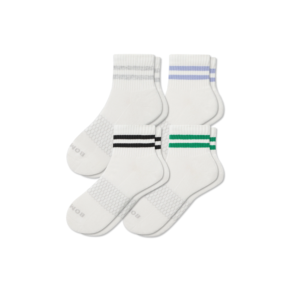 Men's Vintage Stripes Quarter Sock 4-Pack