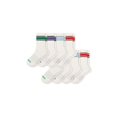 Youth Vintage Stripes Calf Sock 8-Pack