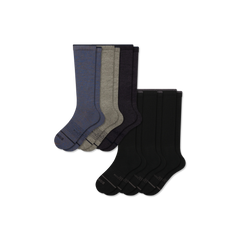 Women's Merino Wool Blend Everyday Compression Sock 6-Pack (15-20mmHg)