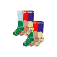Youth Full-Cushion Merino Wool Blend Ski & Snowboard Sock 6-Pack