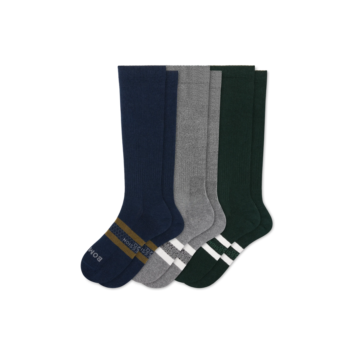 Men's Everyday Compression Knee High Sock 3-Pack (15-20mmHg)