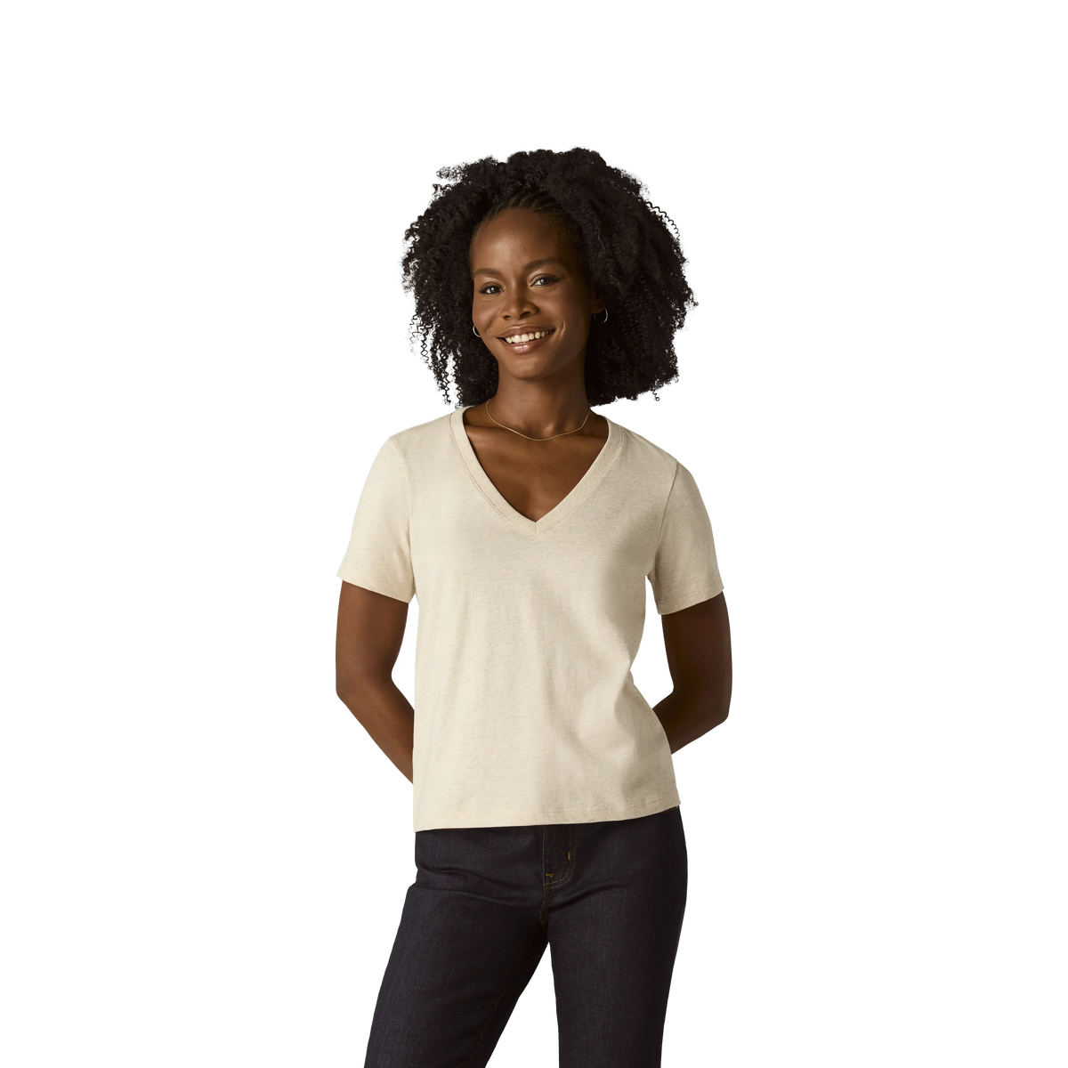 Women's Pima Cotton V-Neck T-Shirt