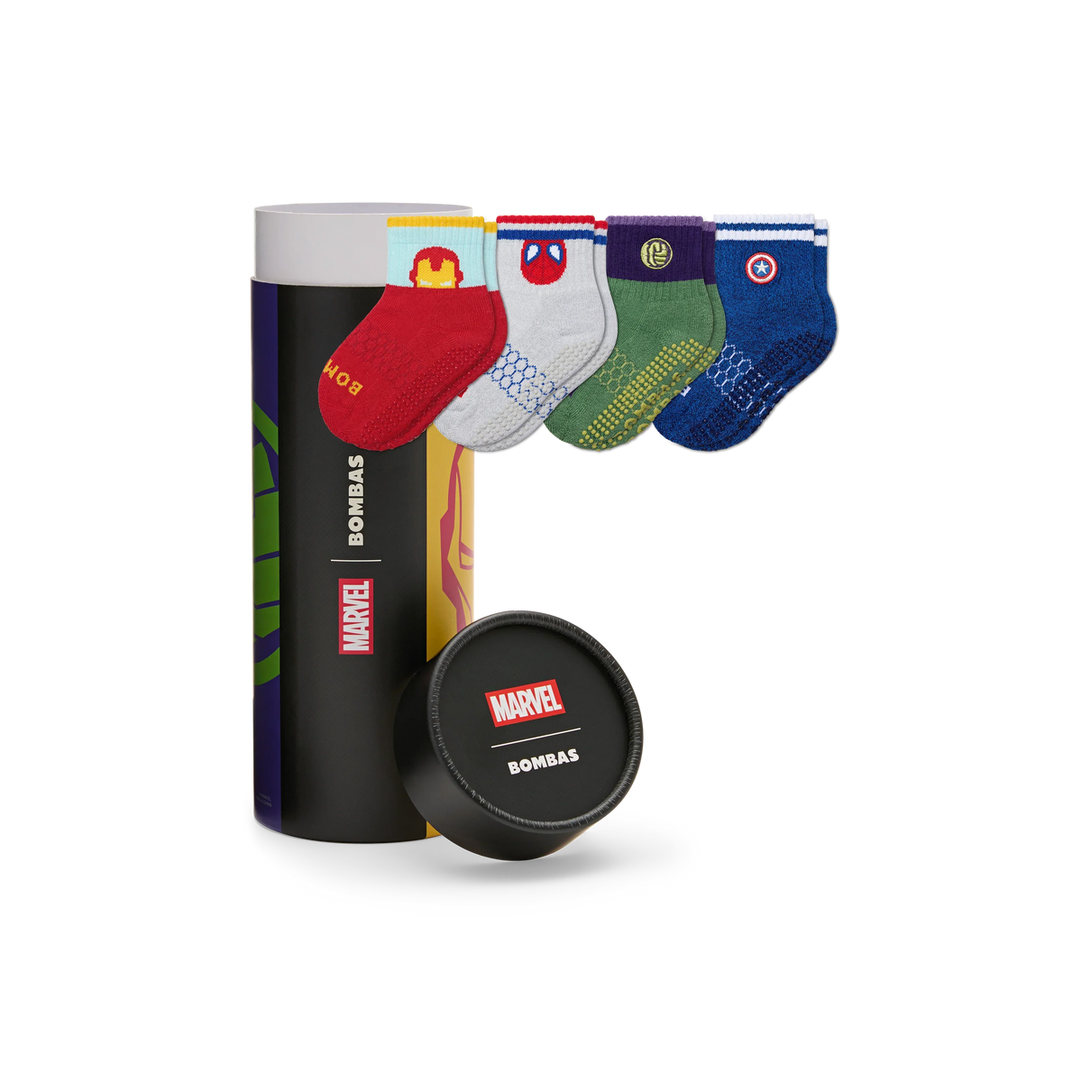 Marvel | Bombas Toddler Gripper Calf Sock 4-Pack Gift Box